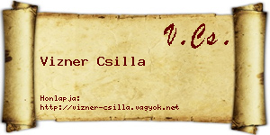 Vizner Csilla névjegykártya