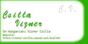 csilla vizner business card